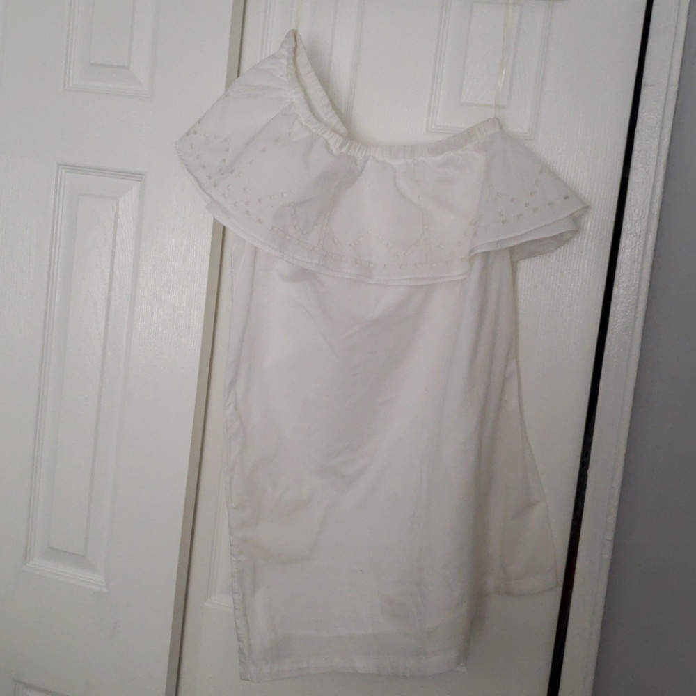 White One Shoulder Dress by Lush
